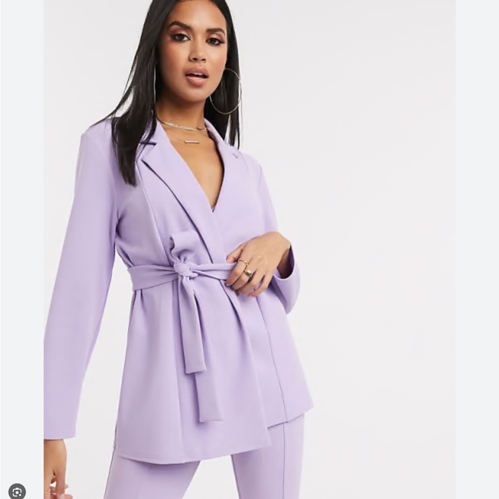 ASOS jersey wrap suit blazer